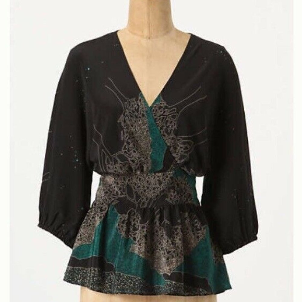 SILK Anthropologie top